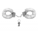 Algema Simples de Metal com Pelúcia Branca Algema Simples de Metal com Pelúcia Branca